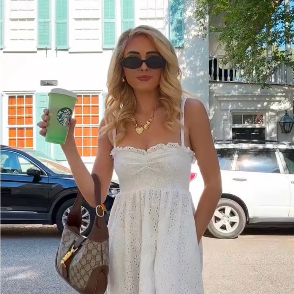 Hill House White Eyelet Maxi Dress (Frida)